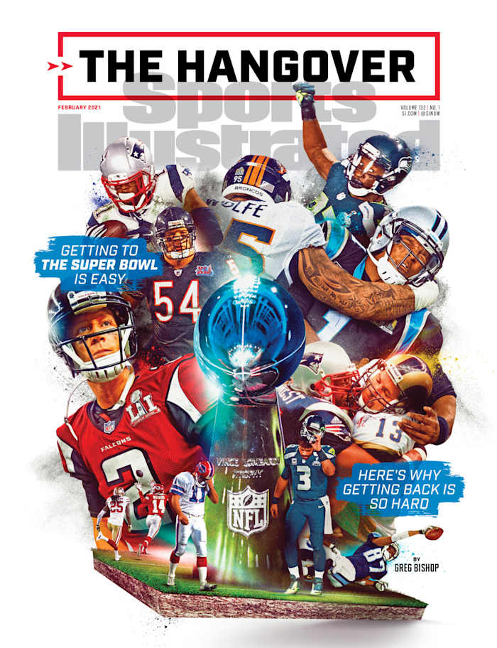 February 2021 cover of Sports Illustrated: Teams that have lost the Super Bowl